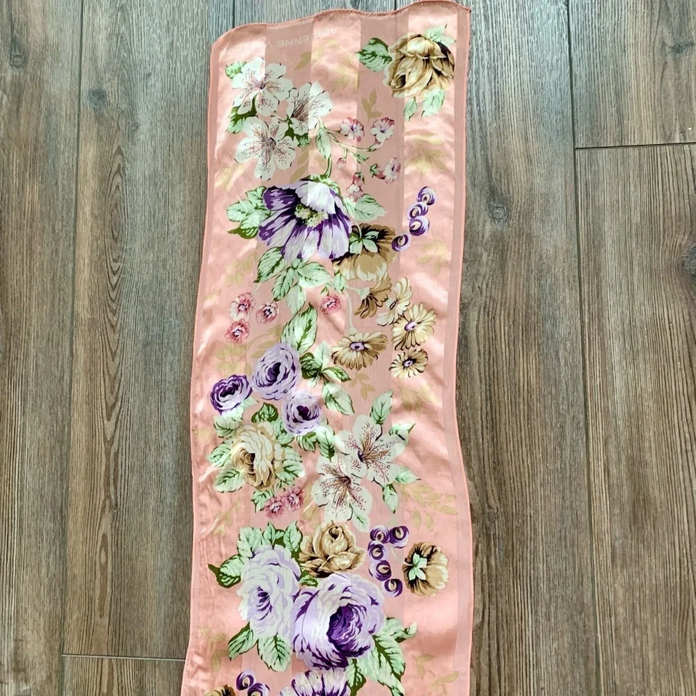 Silk Adrienne Vittadini Scarf 12/52”